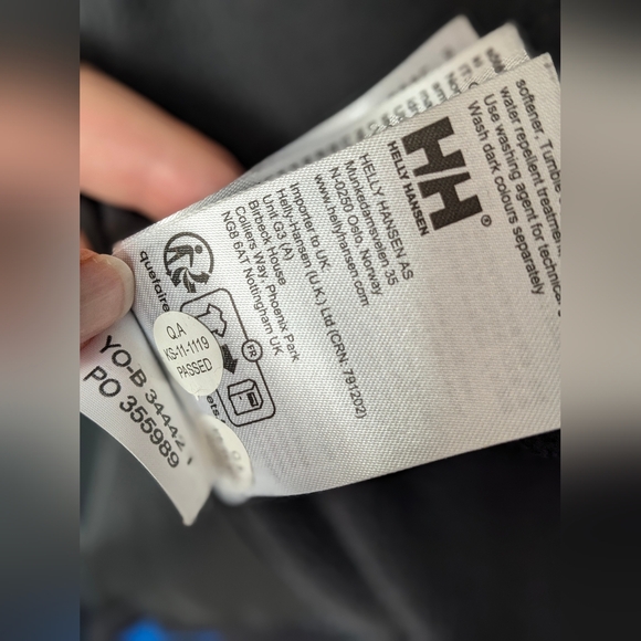 Helly Hansen Jacket Men’s Crew Hooded 2.0 Tech Protection Waterproof Coat Sz M - Picture 9 of 15